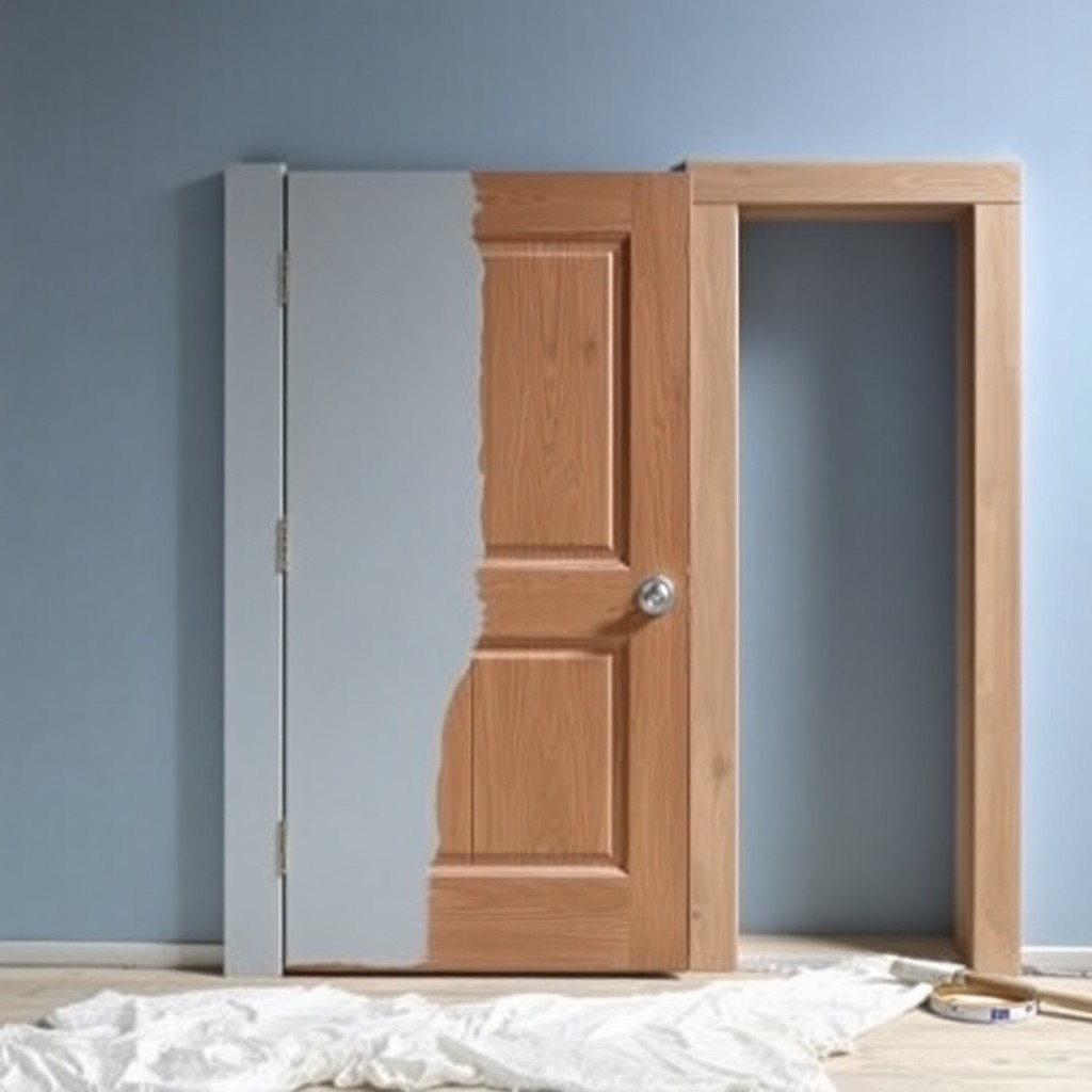 como-pintar-puerta-madera